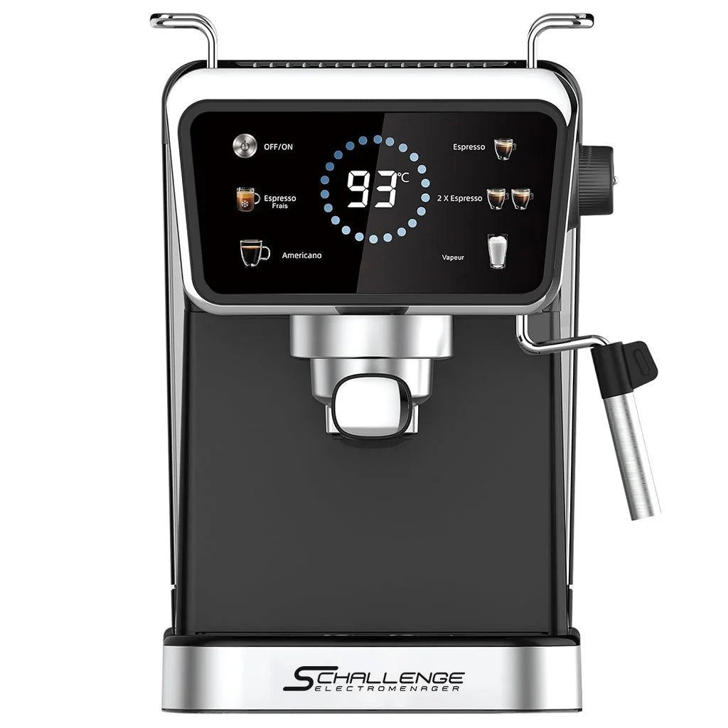 Machine A Café inox Digital 20 Bar ” Café Poudre + Cappuccino ” Schallenge AMB-021CM