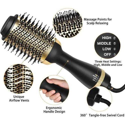Brosse soufflante ENZO ONE-STEP PRO BLOWOUT STYLER 24K GOLD EN-4116