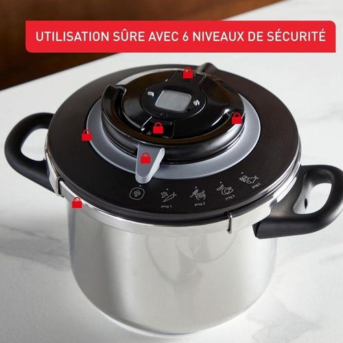 Seb Cocotte-Minute Clipso+ CHEF Induction Inox