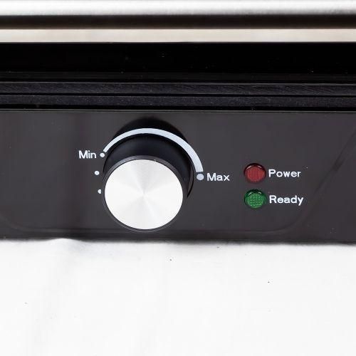 MINI PANINEUSE KITCHEF - OUVERTURE 180° - INOX