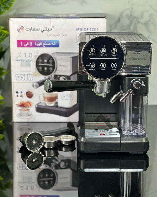 Machine à Café Expresso Multismart 20 Bar - 3 En 1 - Nespresso / Poudre / cappuccino avec mousseur à lait automatique