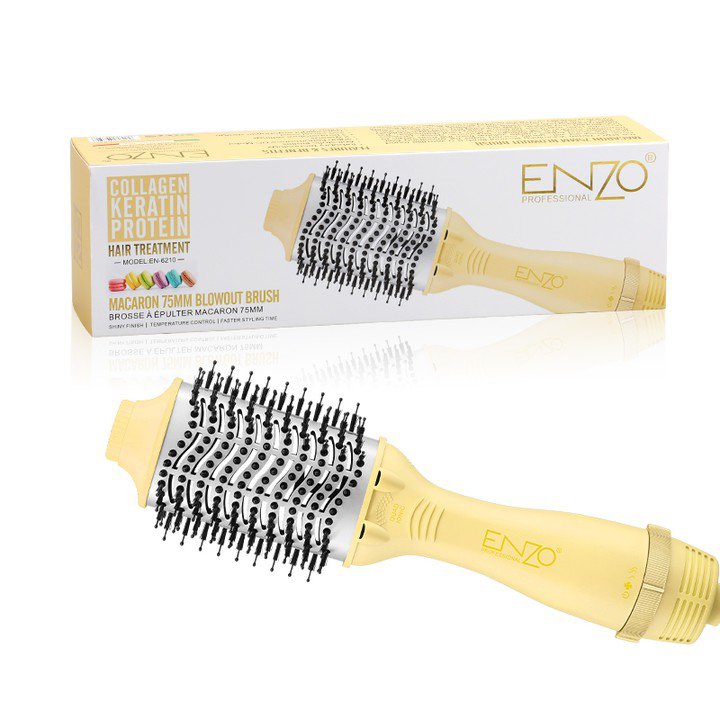 Brosse ENZO 🇮🇹 1500w à 75MM avec technologie ionique et nano TITANIUM