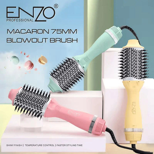 Brosse ENZO 🇮🇹 1500w à 75MM avec technologie ionique et nano TITANIUM