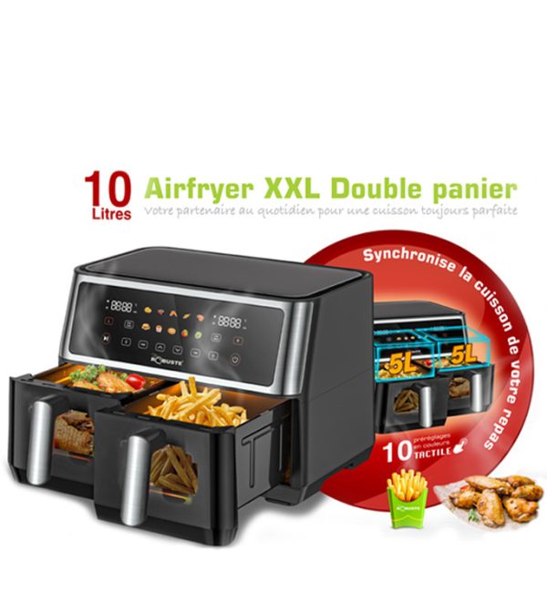 AIR FRYER ROBUST 10L DOUBLE PANNIER