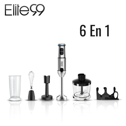Bras Mixeur Plongeant 6 En 1 – 1600W avec 6 accessoires Elite99 ELT2600