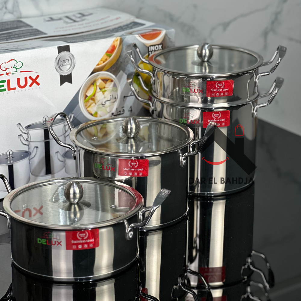 Serie batterie DELUX en inox 18/10