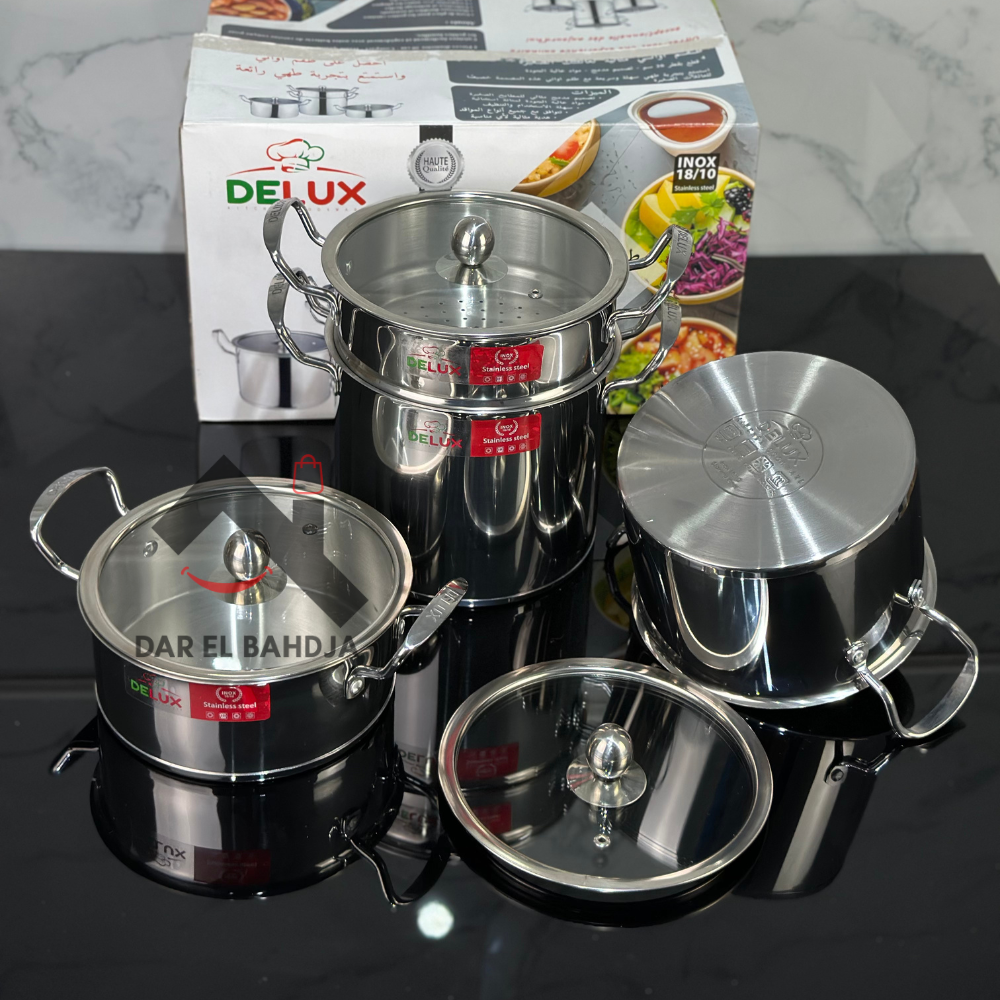 Serie batterie DELUX en inox 18/10