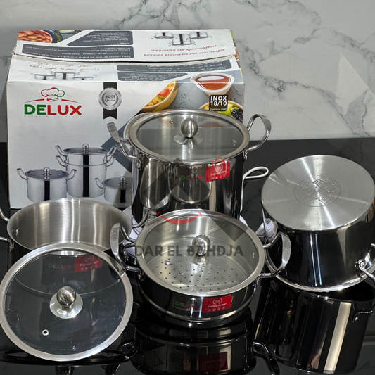 Serie batterie DELUX en inox 18/10