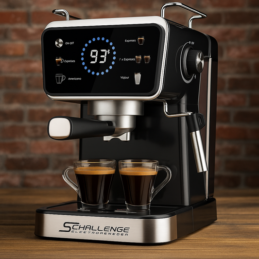 Machine A Café inox Digital 20 Bar ” Café Poudre + Cappuccino ” Schallenge AMB-021CM