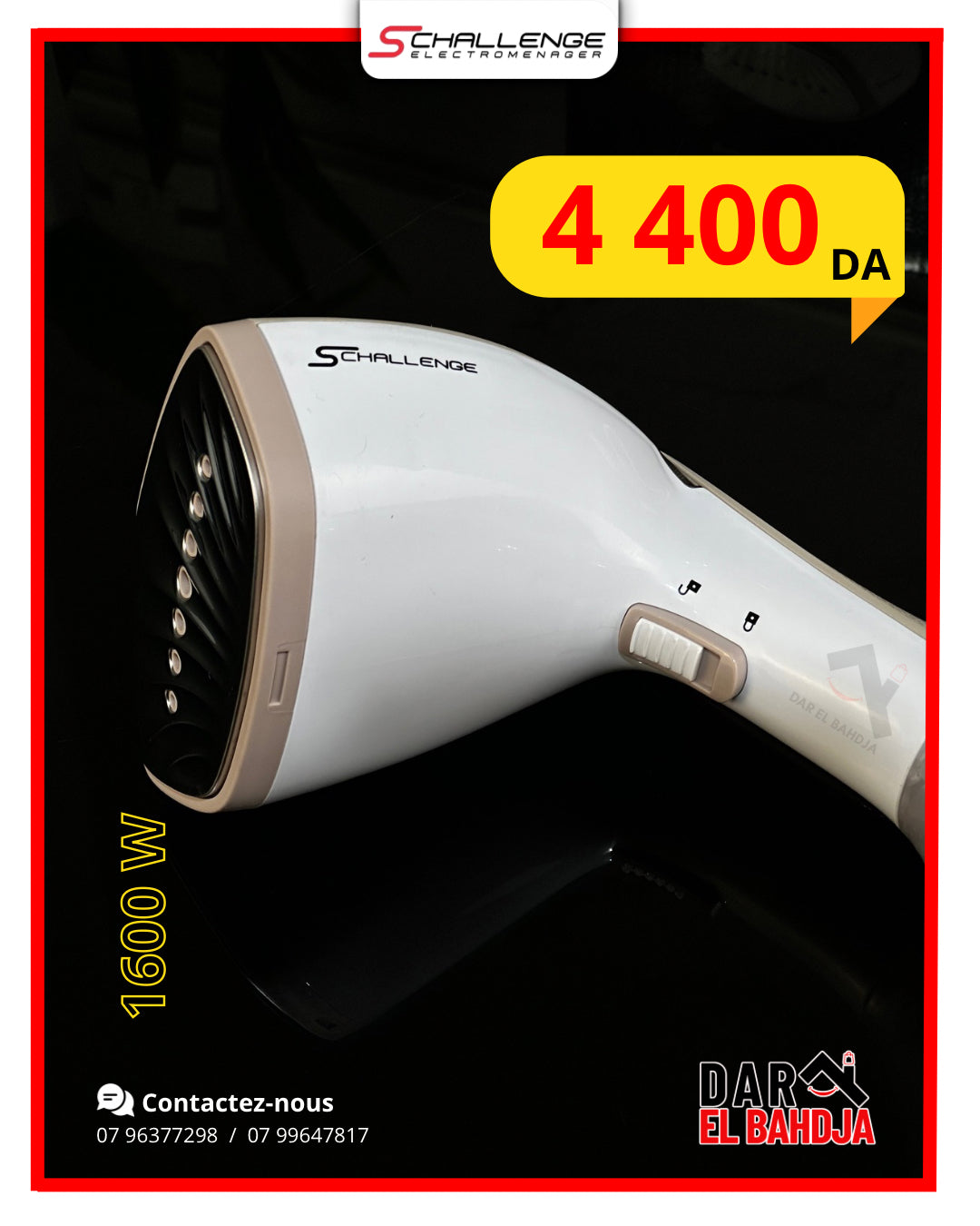 DÉFROISSEUR  SCHALLENGE,  AMB-583S 1600W ,