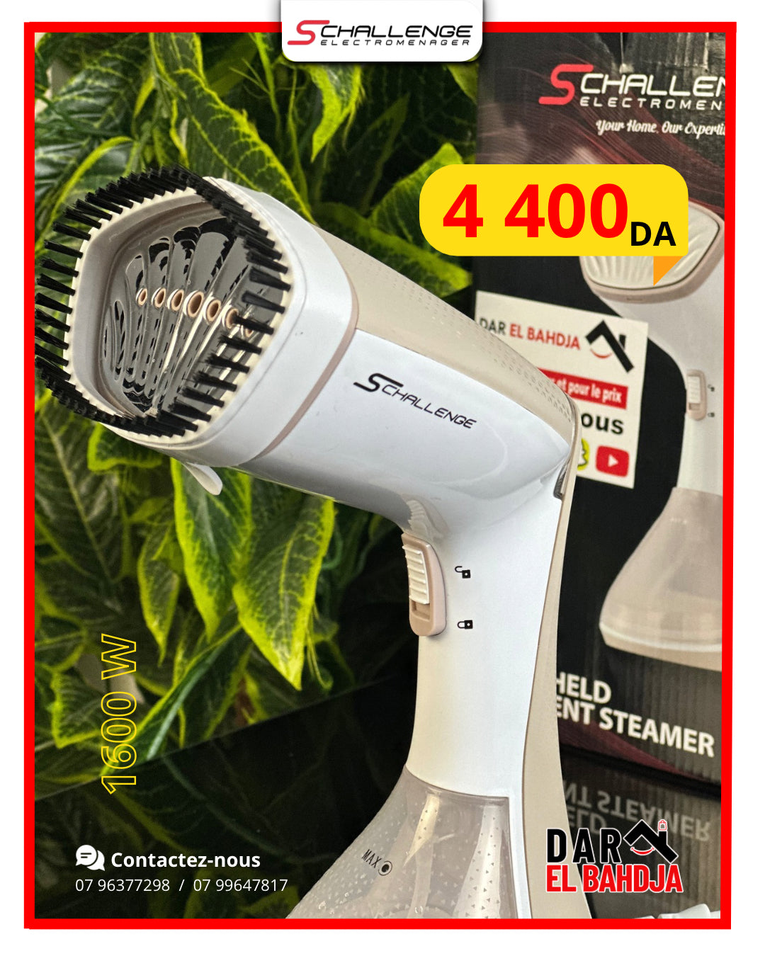 DÉFROISSEUR  SCHALLENGE,  AMB-583S 1600W ,