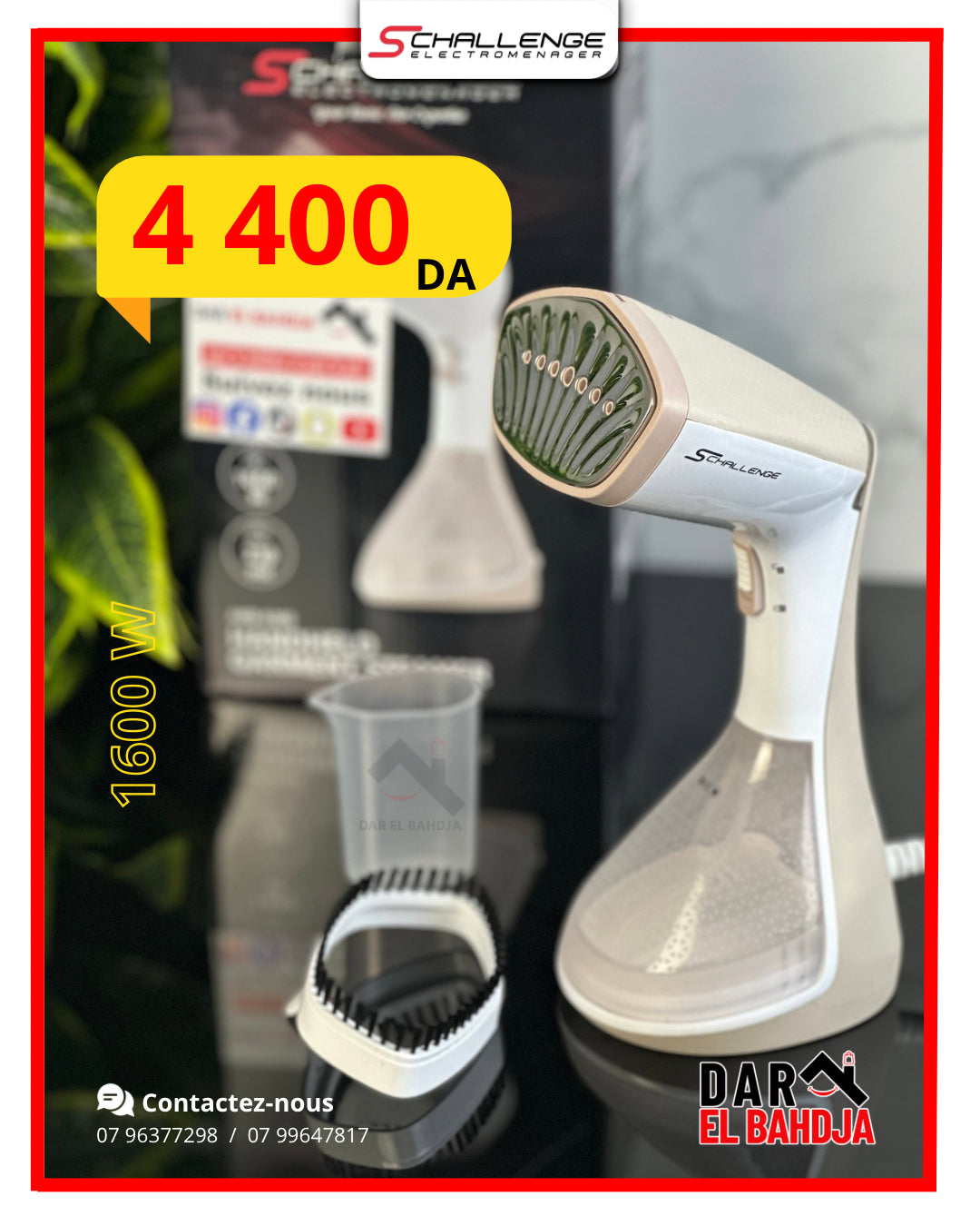 DÉFROISSEUR  SCHALLENGE,  AMB-583S 1600W ,