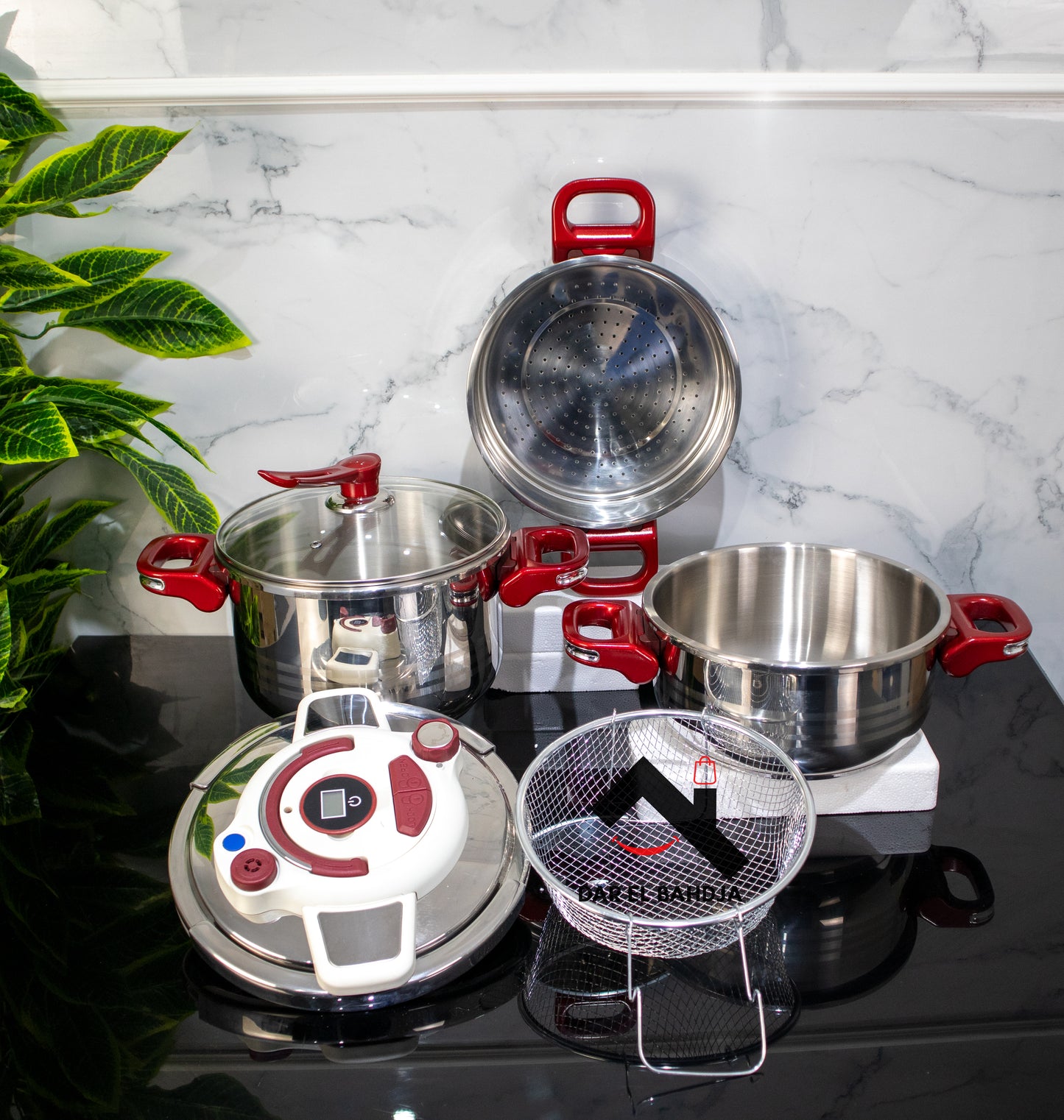 Cocotte Clip Méga Seb  Inox 18/10  7L + 5L