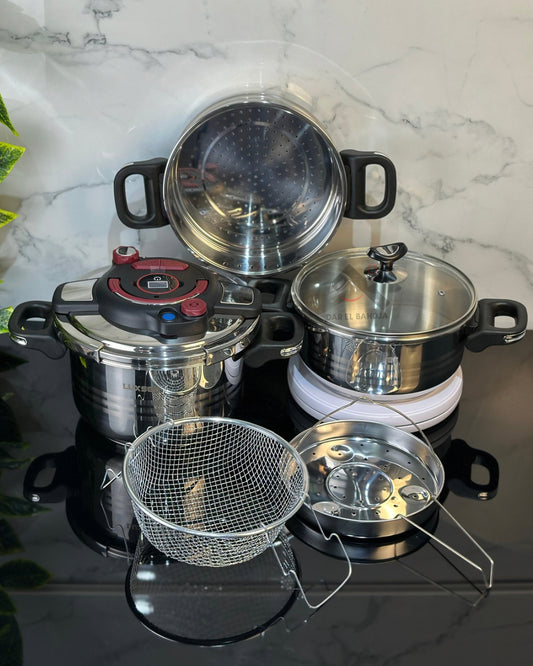 Cocotte Minute LuxSeb 8 pcs Clipso 5L + 7L